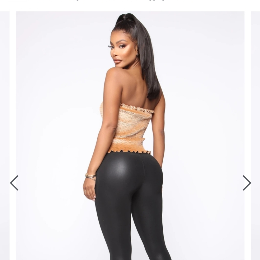 Faux leather leggings